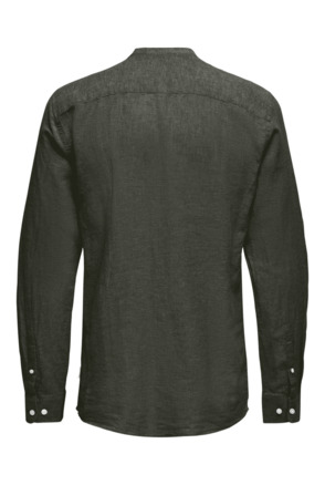 Slim Fit China Kraag Lange Mouwen (L/M) Heren