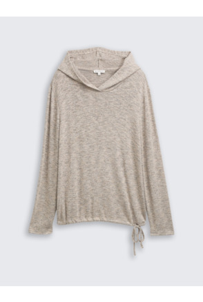 Shirt met lange mouwen en capuchon