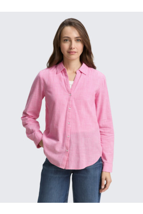 Regular fit blouse van katoen