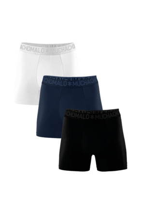 Heren 3-Pack Bamboe Boxershorts Effen