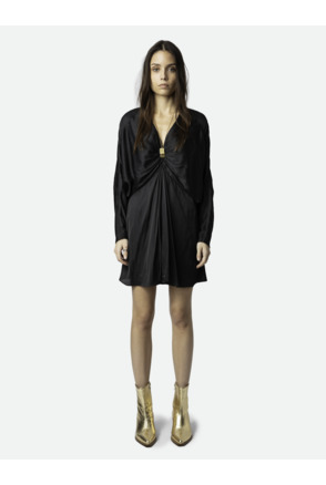 CARA BOOTS WRINKLED METAL