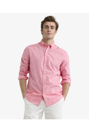 Cotton Linen Shirt Heren