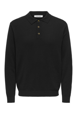 Polo met lange mouwen (L/S) met normale pasvorm Heren