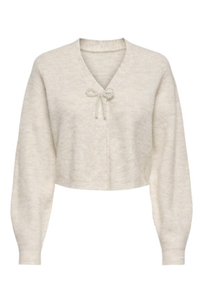 Knit Fit V-Neck Long Sleeves (L/S) Vrouwelijk gebreid vest met V-hals en lange mouwen