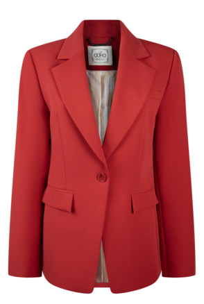 Aaiko Dames Blazer Lava Red Viscose Elastaan