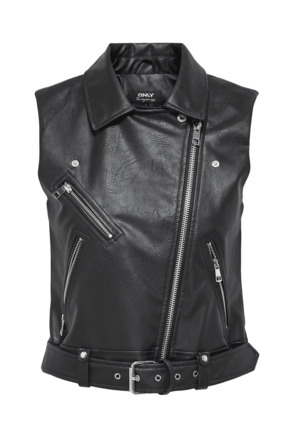 ONLVERA FAUX LEATHER WAISTCOAT  OTW