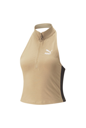 T7 TREND 7ETTER Half-Zip Mock Neck Tee Vrouw