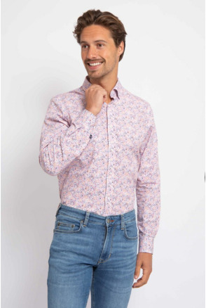 Suitable Overhemd Mosaic Print Roze