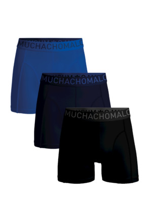 Heren 3-pack Boxershorts Microvezel Black/Blue/Blue