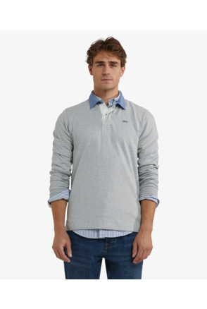 Solid Rugby 100% Cotton Heren