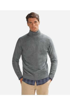 Roll Neck Cotton/ Merino