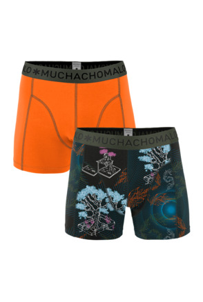 Jongens 2-pack shorts Terug naar de basis Print/Orange