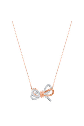 Lifelong Bow Pendant Medium Mixed Plating Crystal