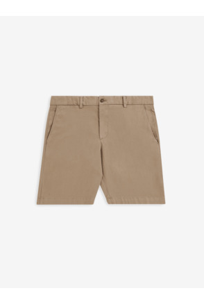 No Label Heren Stretch Broek Bruin Byron Cotton-Linnen