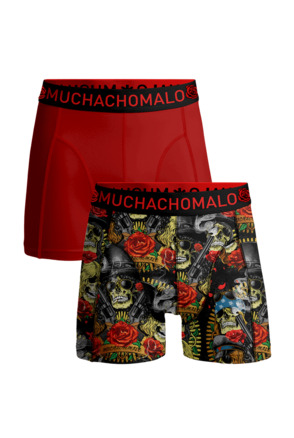 Jongens 2-pack Boxershorts Prijs Guns N Roses Print/Red