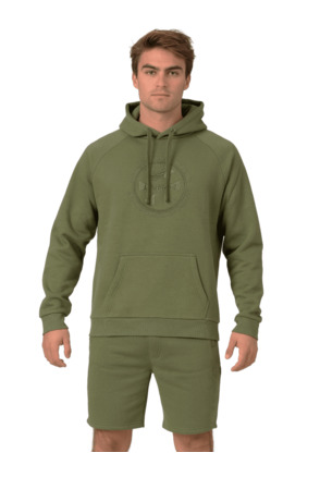 Mannen hoodie leger