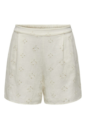 Regular Fit Geborduurde katoenen shorts