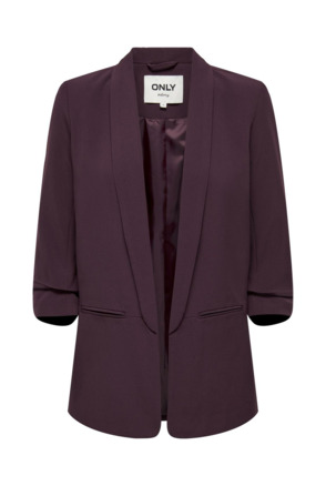 Regular Fit Reverse Blazer met gerimpelde mouwen