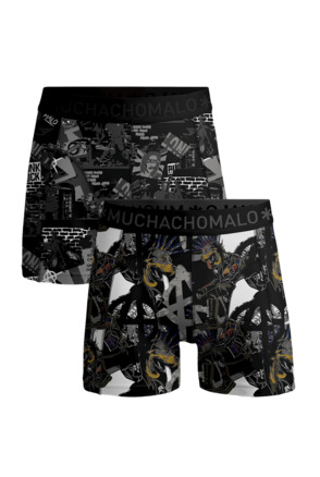 Heren 2-pack shorts Punk Print/Print