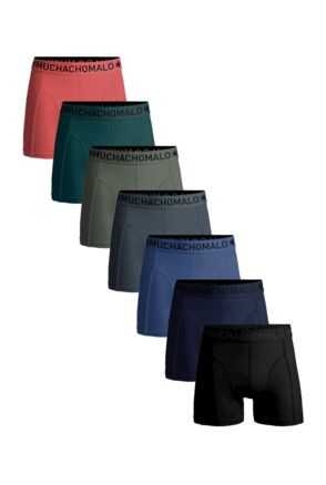 Men 7-Pack Boxer Shorts Solid