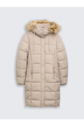 Gewatteerde jassen met afneembare capuchon