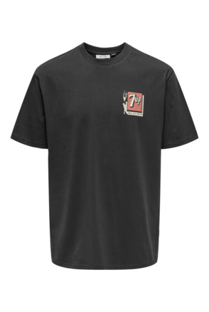 Relaxed Fit O-Hals Korte Mouwen (K/M) Heren