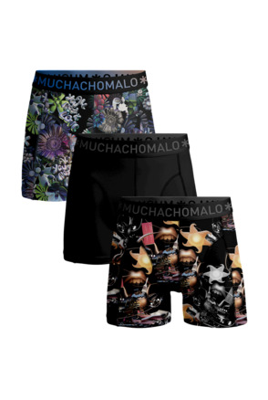 Jongens 3-pack Boxer Short Rolling Stones Beatles Print/Print/Black