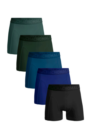 Heren 5-pack licht katoenen effen Multicolour