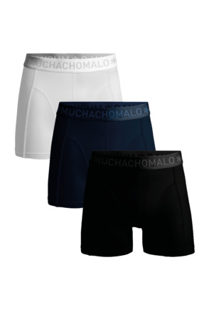 Heren 3-pack shorts effen