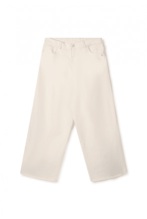 10DAYS Dames brede twill broek katoen elastaan