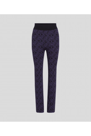 AOP ATHLEISURE FLARE KNIT PANTS