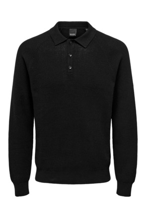 Regular Fit Polo Long Sleeves (L/S) Gebreide trui met lange mouwen en normale pasvorm