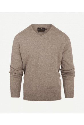 Lambswool V- neck Sweater