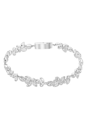 Diapason Soft Bracelet OU Rhodium shiny Crystal