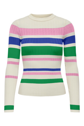 ONLSANDRI LS STRIPE O-NECK KNT