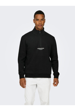 ONSCURATED REG HALF ZIP SWEAT