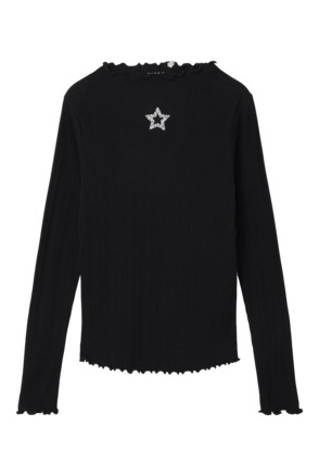 Slim Fit Mock Neck Lange Mouwen (L/M) Meisjes