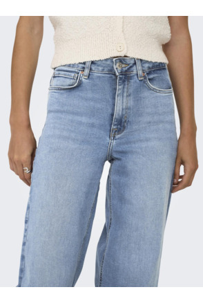 Wide Leg Fit Jeans met hoge taille met wijde pijpen en achterzakken