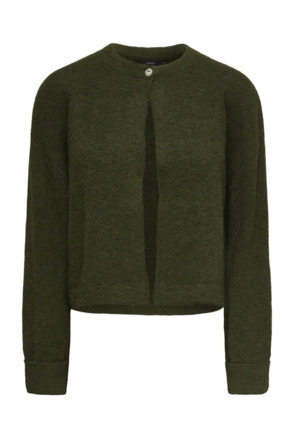 Regular Fit O-Neck Long Sleeves (L/S) Gebreid vest met O-hals en lange mouwen