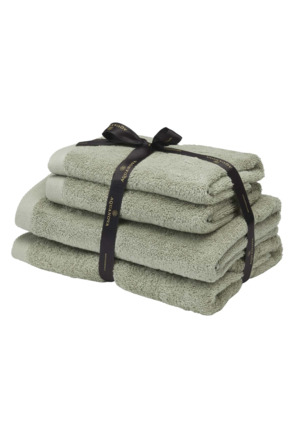 Rio - Handdoek bundel - GOTS KATOEN - 2x 50x100 + 2x 67x130 cm - Thyme