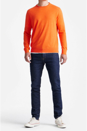 King Essentials The John Pullover Merino Oranje