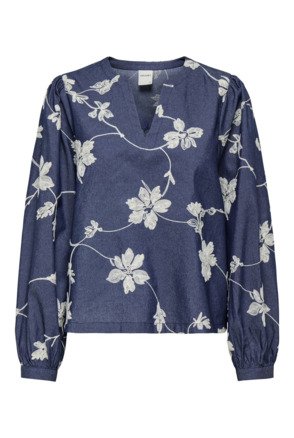Regular Fit V-Neck Long Sleeves (L/S) Chique top met lange mouwen en V-hals voor dagelijks gebruik