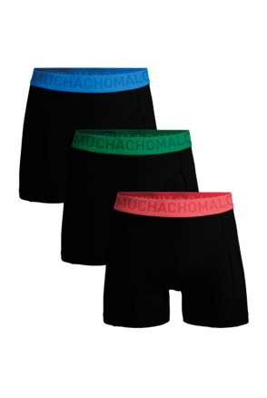 Heren 3-Pack Boxershorts Microvezel Effen Black