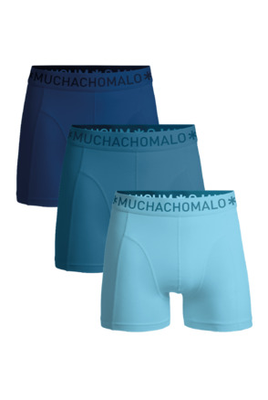 Heren 3-pack Boxershorts Microvezel Effen Blue