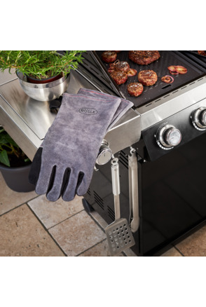 Barbecuehandschoenen  100% Leer hittebestendig tot 100 C