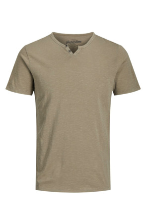Slim Fit Split Neck Short Sleeves (S/S)