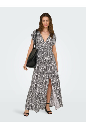 ONLMINDY S/S V-NECK MAXI DRESS WVN