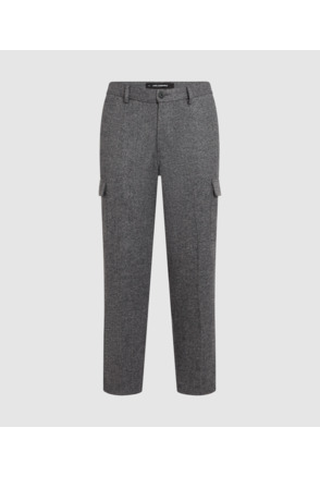 BRUSHED MELANGE CARGO PANTS