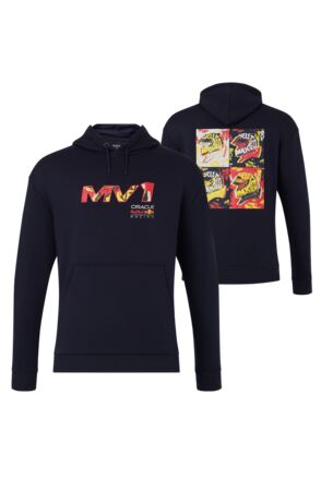 Red Bull Racing Hoodie Night Sky Max Pop Art - Max Verstappen