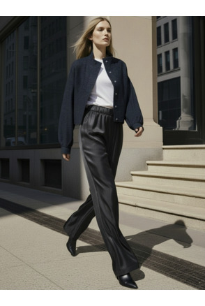 HDMEGAN HW LOOSE SATIN PANT